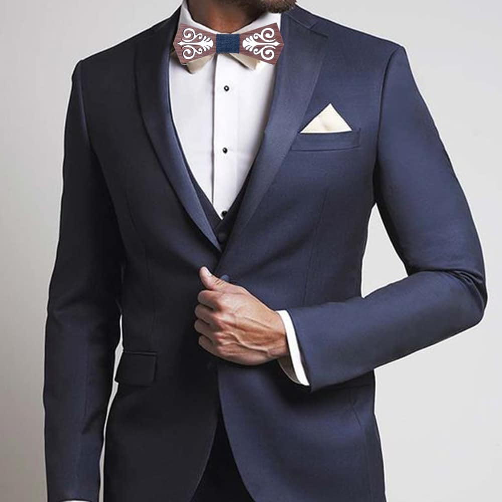 Nœud papillon creux à la mode pour hommes
