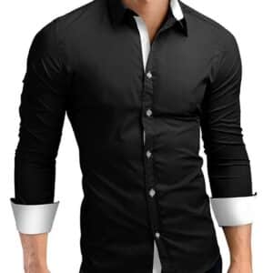 Chemise à manches longues à la mode pour hommes