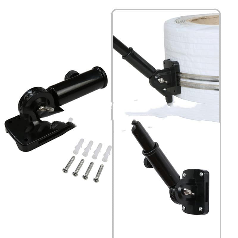 Porte-drapeau mural à angle réglable