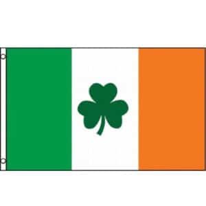 Drapeau de trèfle irlandais