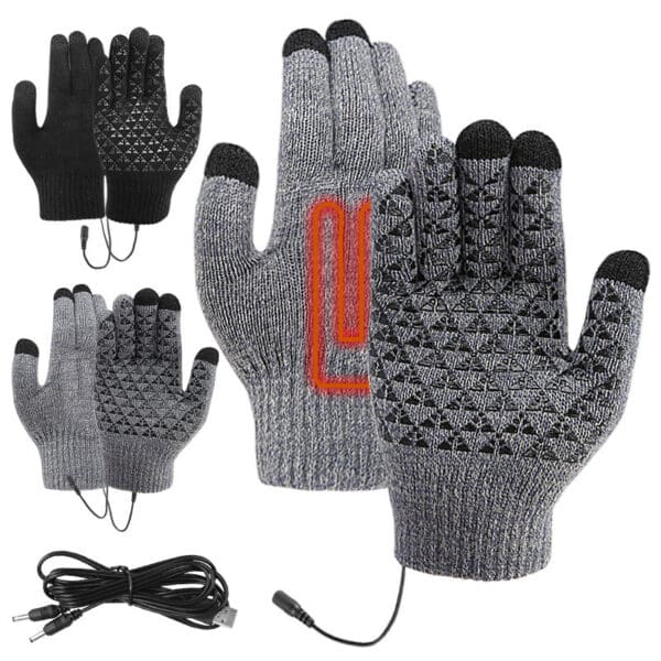 Une paire de gants chauffante électrique. Gardez vos mains au chaud en hiver pour hommes et femmes