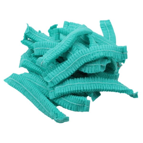 100 pièces. Chapeaux jetables. Barres non tissées. Casquettes anti-poussières – Image 3