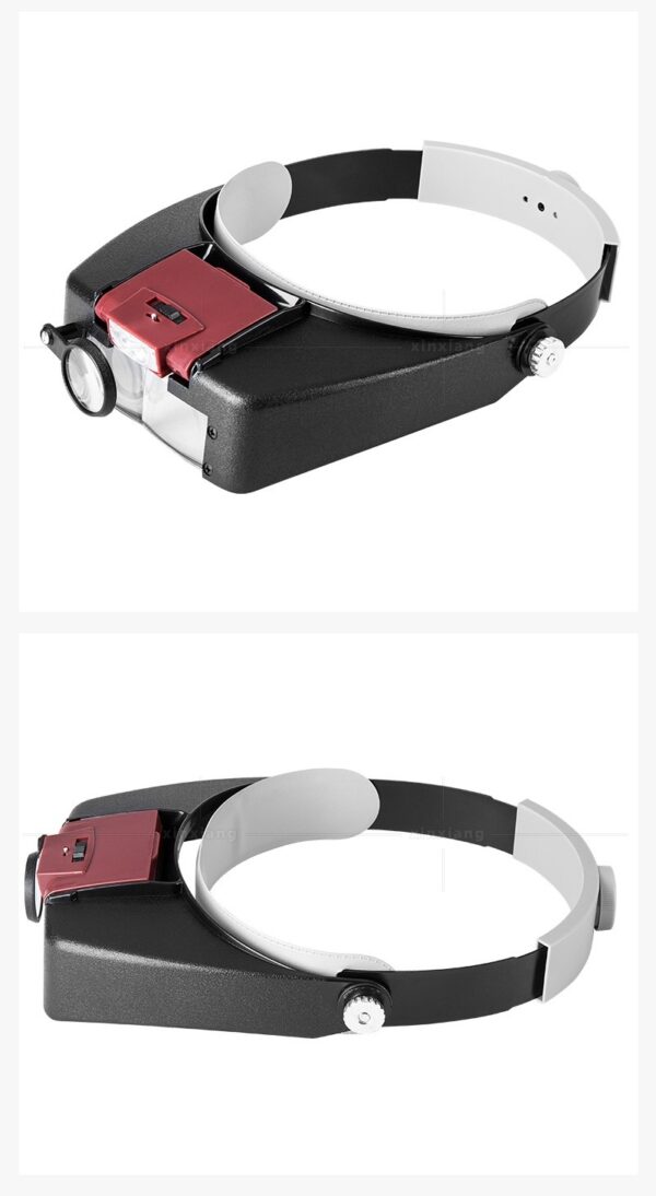 Casque loupe avec lumière LED pour la lecture, la maintenance, la réparation et l'inspection – Image 7