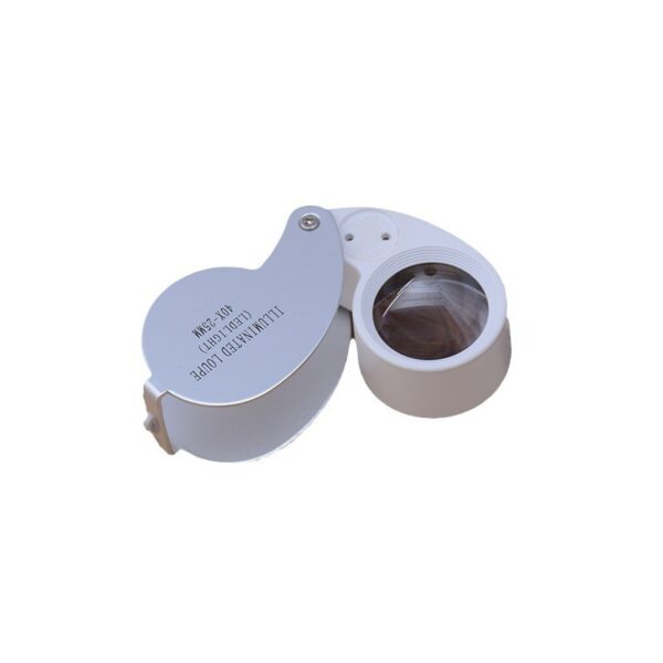 Loupe de bijouterie de calibre 25mm avec éclairage 40 fois. Loupe pour bijoutiers – Image 3