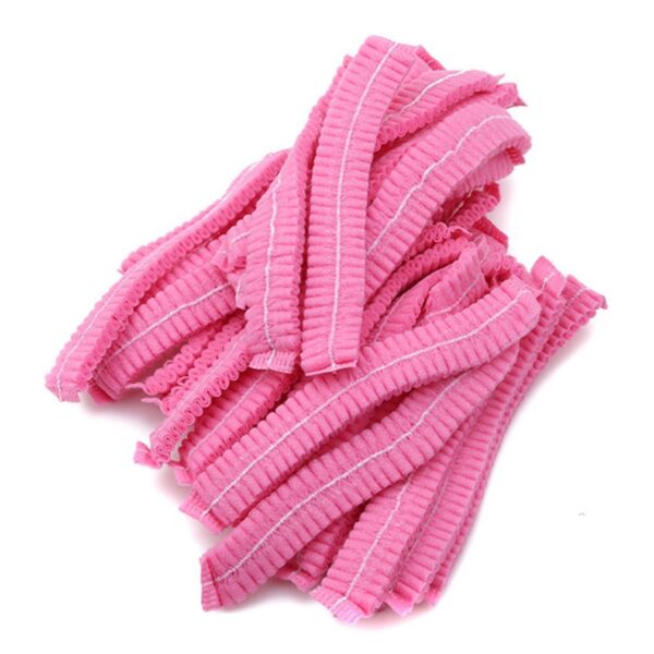 100 pièces. Chapeaux jetables. Barres non tissées. Casquettes anti-poussières – Image 7