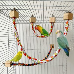 Corde à grimper pour perroquets. Corde d’escalade pour perroquet. Jouet et balançoire pour oiseaux