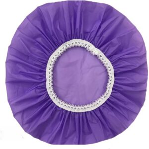 Bonnet de douche de couleur unie. Bonnet de douche anti-poussière en plastique monocouche Chapeau de douche pratique pour la maison