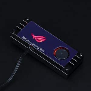 Refroidissseur de disque dur SSD. M.2 pour ordinateur de bureau à refroidissement Nvme. Turbo Active