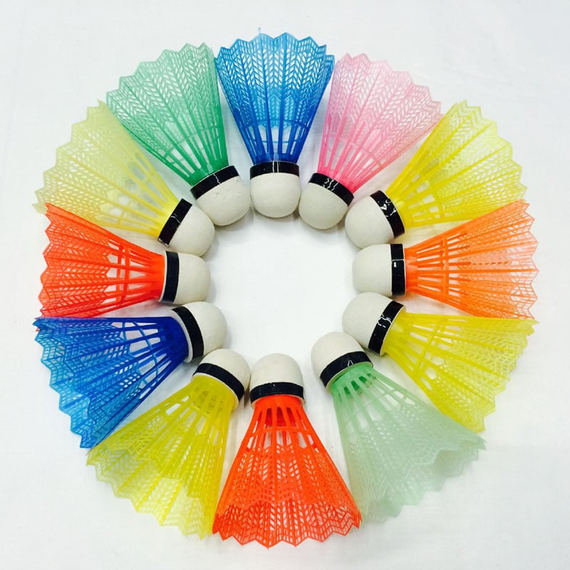 12 pièces: Boule en plastique à tête de mousse en couleur. Badminton pour enfants – Image 5