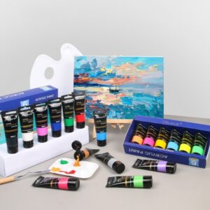 6 pièces. Kit de peinture au propylène pour enfants, élèves et étudiants. Peinture d’art de 45 ml