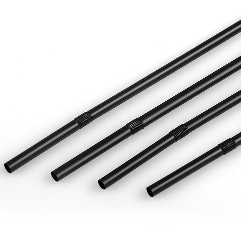 100 pièces. Pailles pliables en plastique pour la boisson, jus, lait, smoothie et cocktail – Image 3