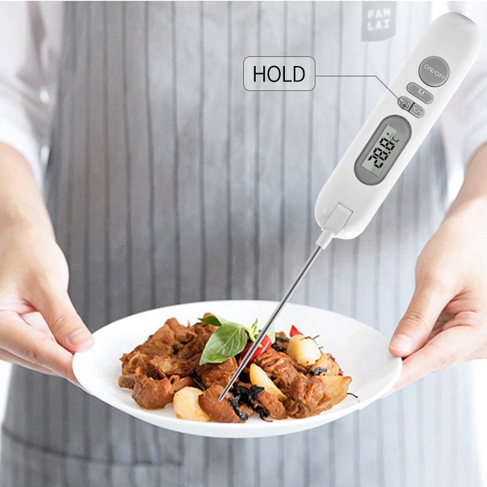 Thermomètre alimentaire électronique pliable et portable. Aliments. Barbecue en plein air. Gadgets de cuisine