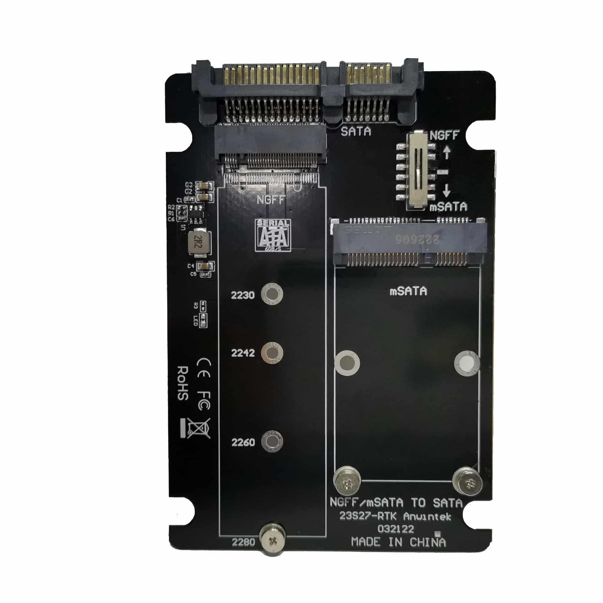 Carte adaptatrice SSD à semi-conducteurs MSATAm2 N – Image 5