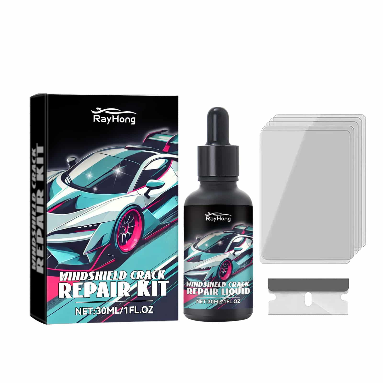 Kit de réparation de pare-brise de voiture. Outil de réparation de pare-brise automobile – Image 3