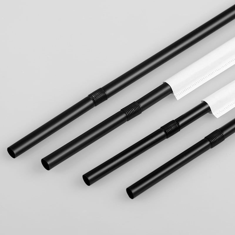 100 pièces. Pailles pliables en plastique pour la boisson, jus, lait, smoothie et cocktail – Image 5