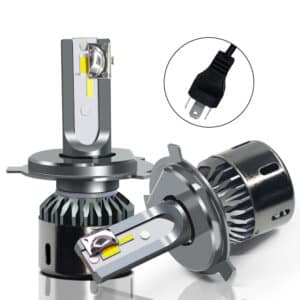 Phares LED de voiture tricolores. Lumières modifiées ultra-lumineuses lointaine et proche