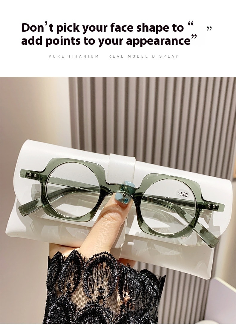 Lunettes presbyopiques à monture rétro anti-lumière bleue. Vieilles lunettes de lecture pour hommes – Image 7