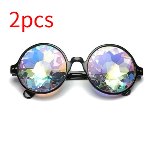 Lunettes de couleur Kaleidoscope de style tendance pour hommes et femmes – Image 8