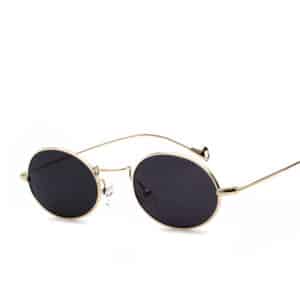 Lunettes de soleil rondes à visière carrées pour femmes