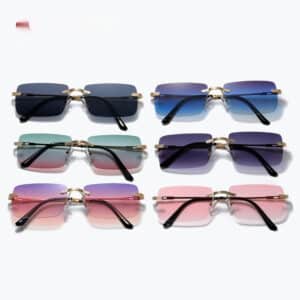 Lunettes de personnalité sans cadre et confortables