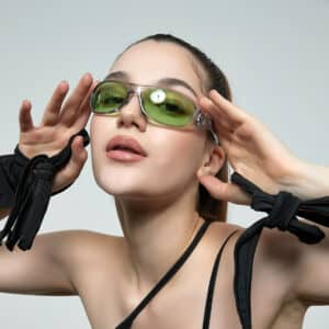 Lunettes de soleil punk à la mode pour femmes