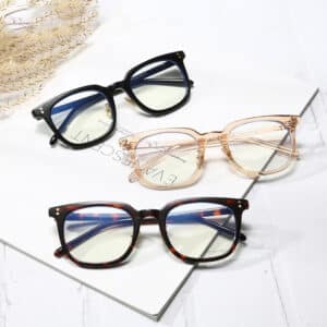 Lunettes à monture plate anti-lumière bleue