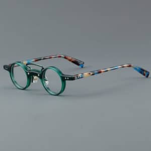 Lunettes de style rétro et à cadre rond à la mode