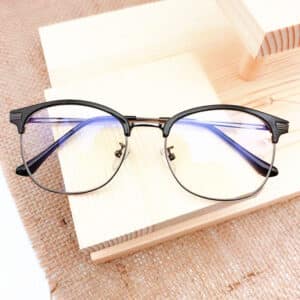 Lunettes à sourcils clairs anti-bleu