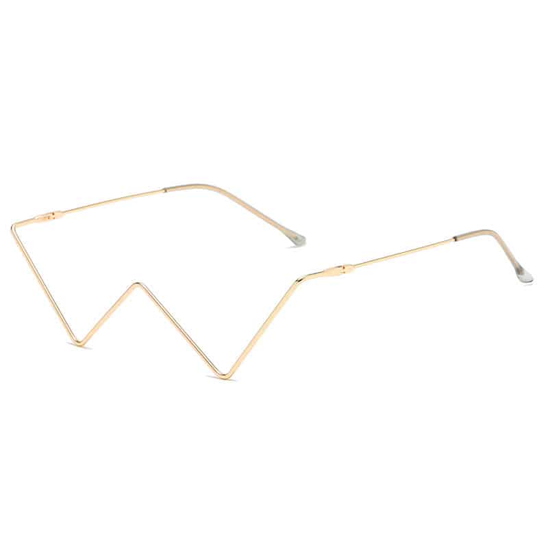 Lunettes en métal diamant sans pièce à la mode pour femmes – Image 7