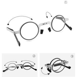 Lunettes de lecture pliantes anti-lumière bleue pour hommes et femmes