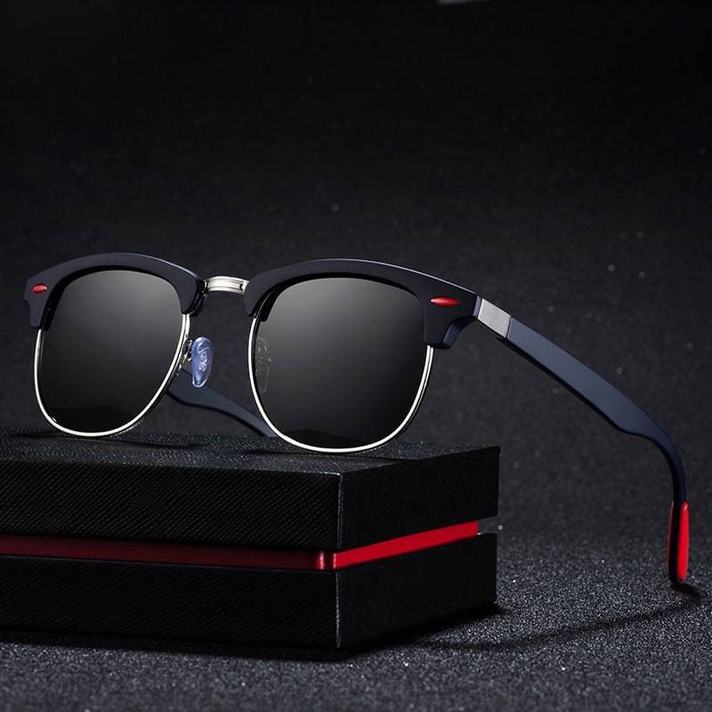Lunettes polarisées rétro à la mode pour hommes