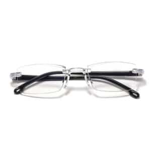 Lunettes de lecture de mode avec des bords taillés en diamant