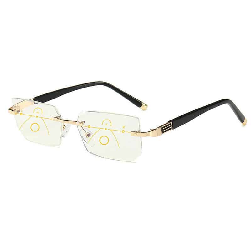 Lunettes presbyopiques progressives à bord taillé en diamant – Image 5