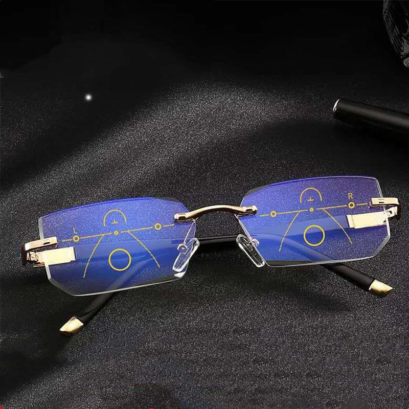 Lunettes presbyopiques progressives à bord taillé en diamant – Image 6