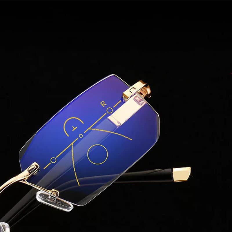 Lunettes presbyopiques progressives à bord taillé en diamant – Image 3