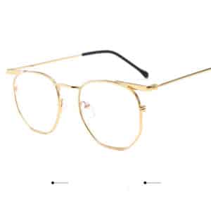 Lunettes en or de style vintage