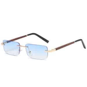 Lunettes de soleil tendance en bois de grain