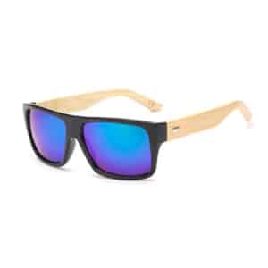 Lunettes de soleil en bois bambou rétro pour hommes et femmes