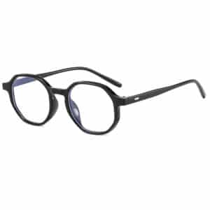 Lunettes optiques en plastique à logo personnalisé. Montures de lunettes polygonales pour hommes et femmes