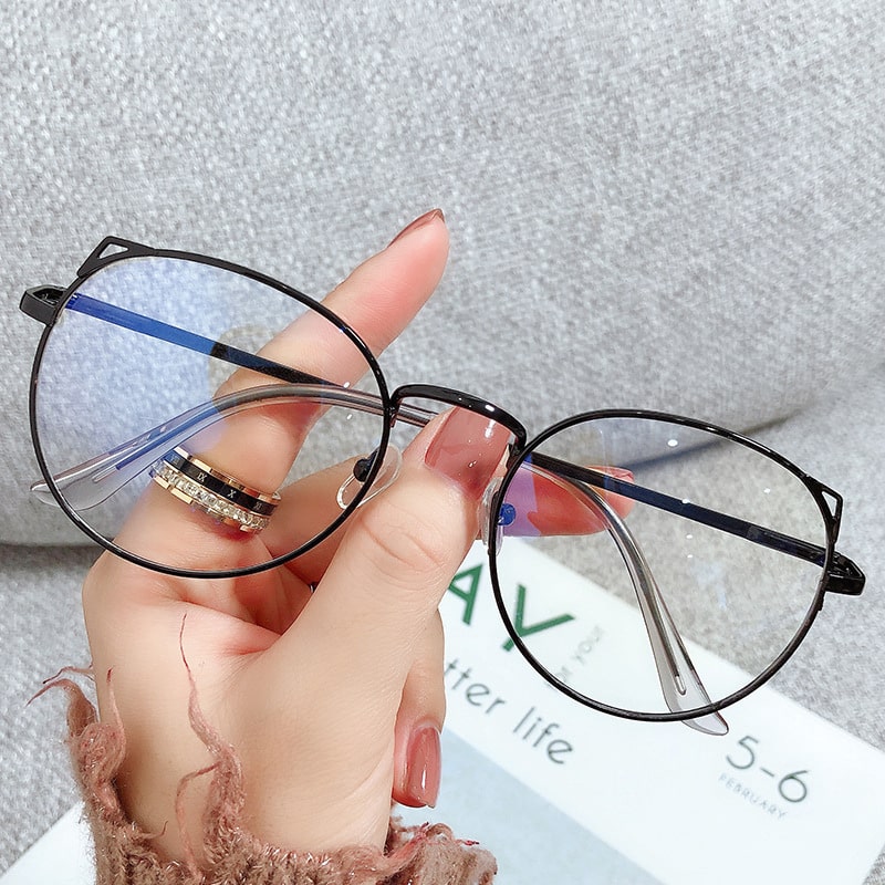 Monture à oreilles de chat. Lunettes anti-lumière bleue pour myopie – Image 5