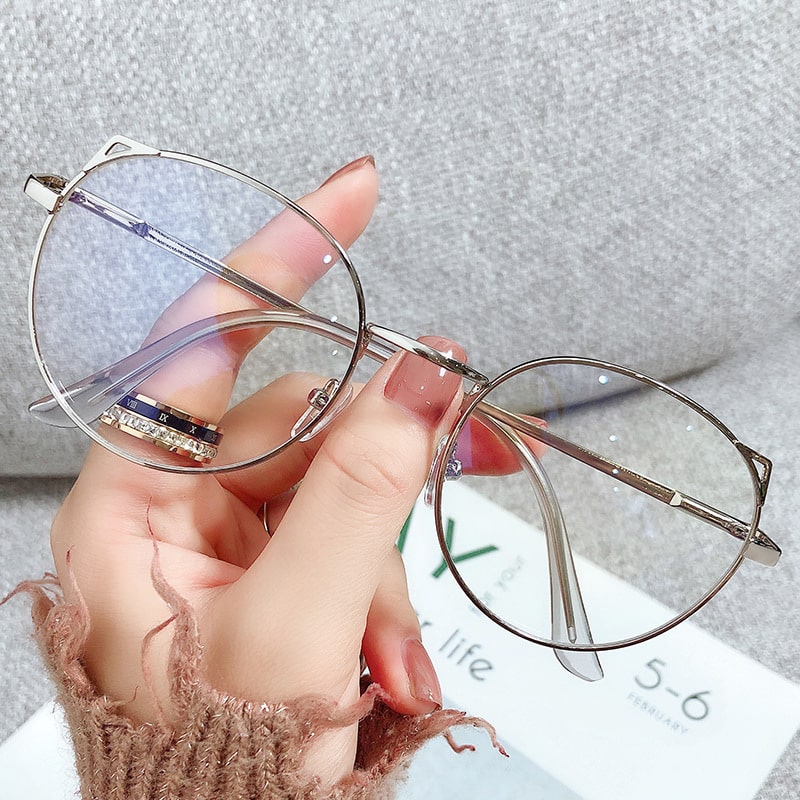 Monture à oreilles de chat. Lunettes anti-lumière bleue pour myopie – Image 2