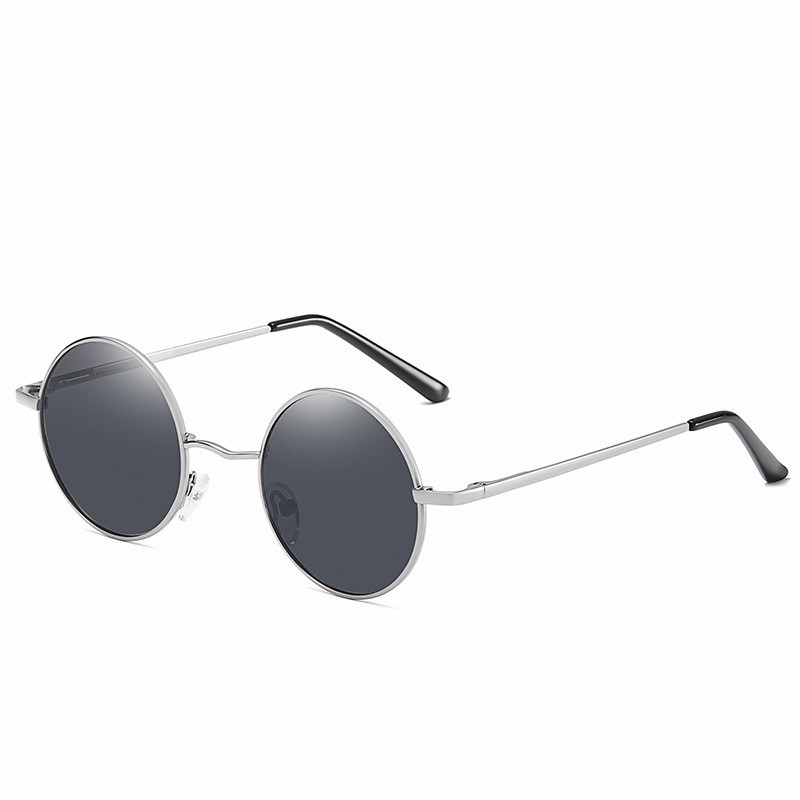 Lunettes de soleil polarisées rétro anti-UV. Lunettes de soleil rondes – Image 4
