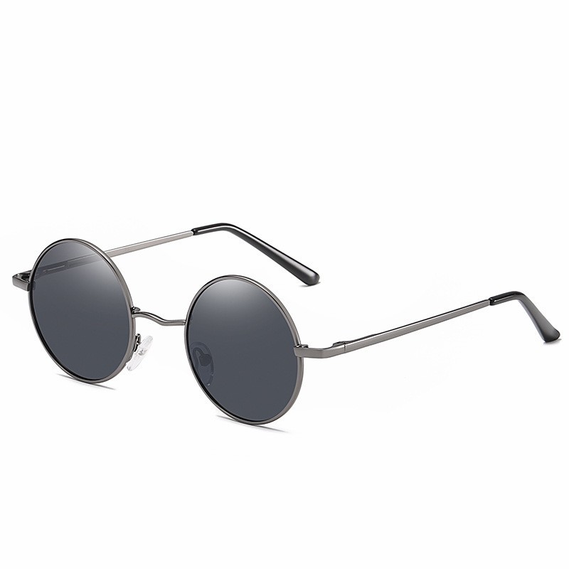 Lunettes de soleil polarisées rétro anti-UV. Lunettes de soleil rondes – Image 6