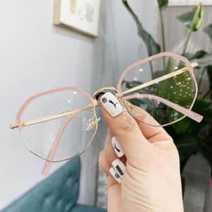 Lunettes de myopie finies à miroir plat léger anti-bleu