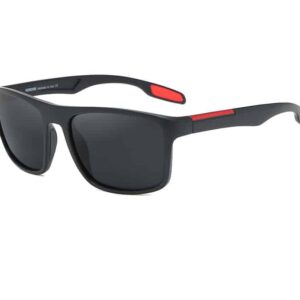 Lunettes de soleil polarisées carrées avec plaquettes nasales en silicone