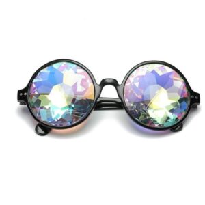 Lunettes de couleur Kaleidoscope de style tendance pour hommes et femmes