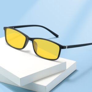 Nouvelles lunettes rétro à monture de petite taille, vision nocturne, anti-lumière bleue, verres simples
