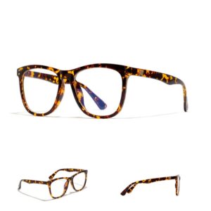 8971 Lunettes anti-lumière bleue à monture noire pour hommes, lunettes artistiques pour femme