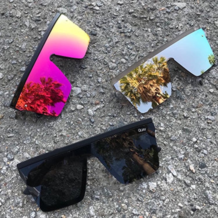 Lunettes de soleil rétro tendance à grand cadre – Image 11