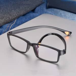 Lunettes de lecture ultralégères anti-lumière bleue avec zoom automatique HD